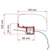 Fiamma Kit F40van VW T5/T6 Markisenadapter -Campingzelt Im Freien Geschäft 071625 0