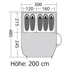 Outwell Tunnelzelt Springwood 5 - 300 X 200 X 480 Cm -Campingzelt Im Freien Geschäft 072625 6