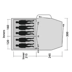 Outwell Tunnelzelt Springwood 5 - 300 X 200 X 480 Cm -Campingzelt Im Freien Geschäft 072625 7