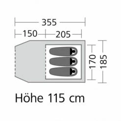 Coleman Tunnelzelt Active Cortes 3 -Campingzelt Im Freien Geschäft 072651 5