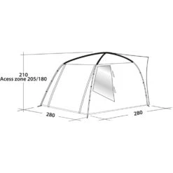 Easy Camp Busvorzelt Fairfields - 290 X 290 X 210 Cm -Campingzelt Im Freien Geschäft 075409 7