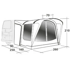 Outwell Busvorzelt Newburg 160 -Campingzelt Im Freien Geschäft 075592 6