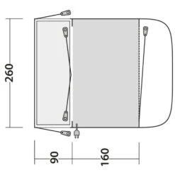 Outwell Busvorzelt Newburg 160 -Campingzelt Im Freien Geschäft 075592 9