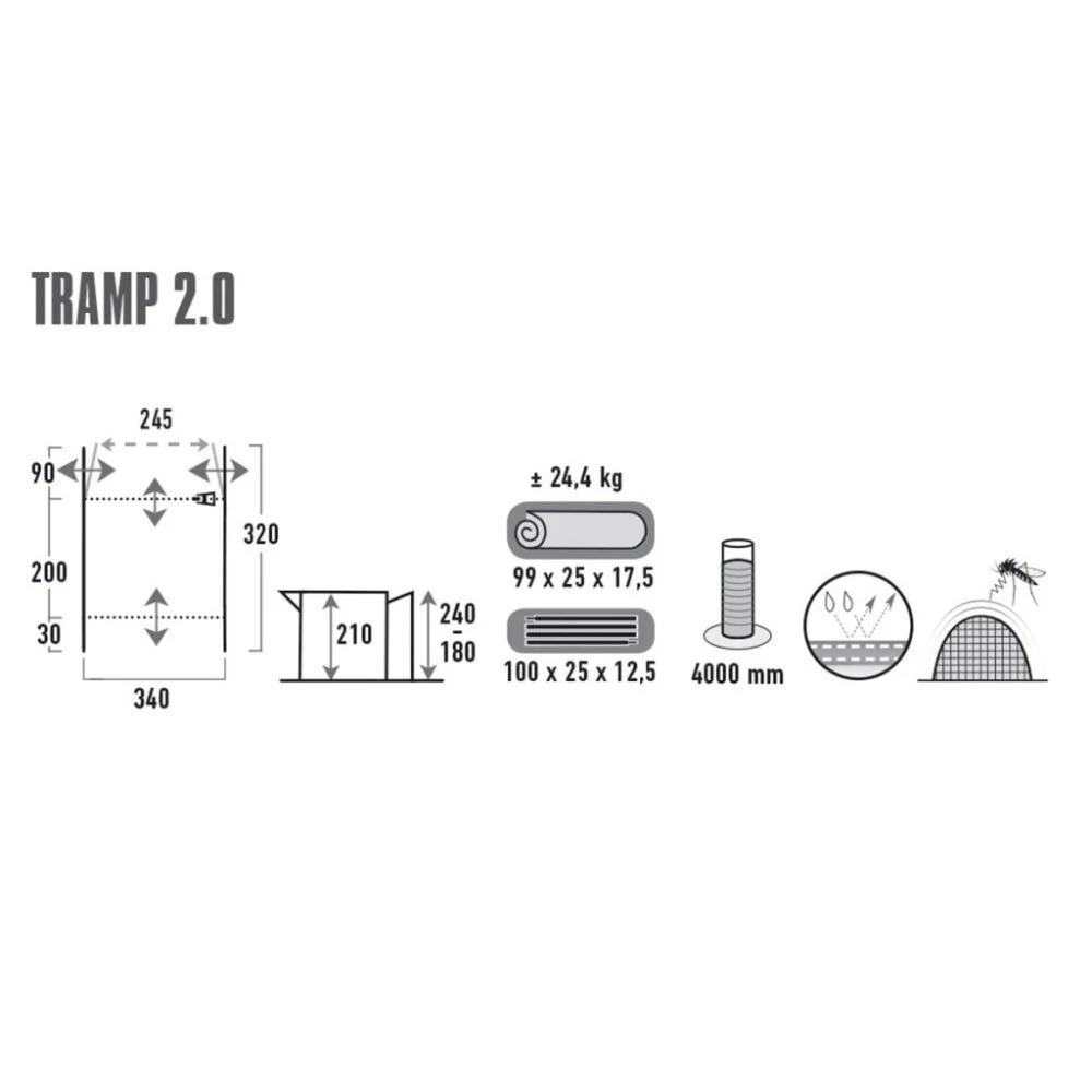 High Peak Busvorzelt Tramp Grey 2.0 9 High Peak Busvorzelt Tramp Grey 2.0 – Bild 7