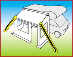 Fiamma Tie Down S Yellow -Campingzelt Im Freien Geschäft 19815595 2