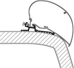 Thule Dachadapter Für Reisemobil Hymer SX, Omnistor Serie 6 Und 9, Länge 4 M