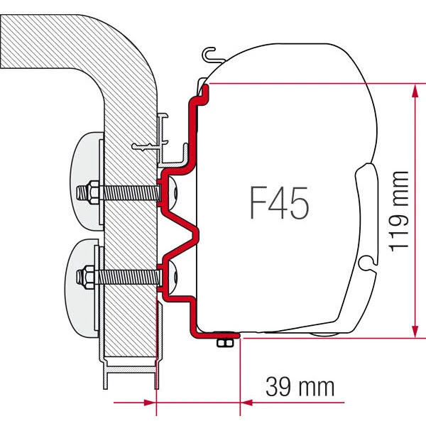 Fiamma Adapter Hymer Camp F45 3 Fiamma Adapter Hymer Camp F45