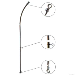 Stahl Dachauflagestange Gebogen