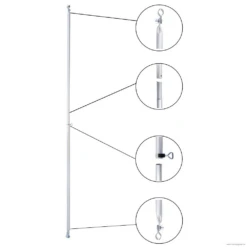 Alu Schellenstange/Verandastange