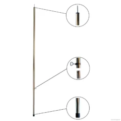 Stahl Aufstellstange Variabel