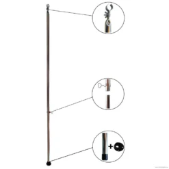 Stahl Orkanstütze Mit Gelenkfuß