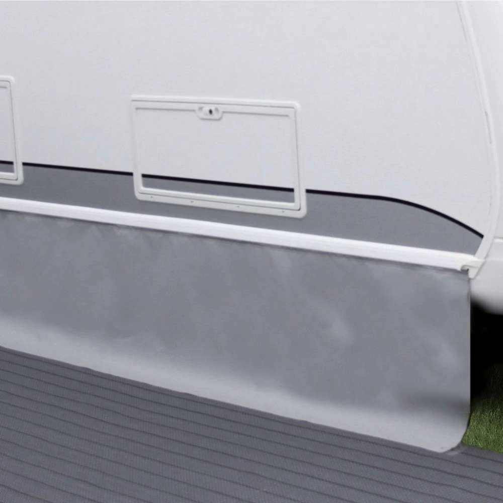 Hindermann Bodenschürze Premium Hellgrau, Höhe 75 Cm 3 Hindermann Bodenschürze Premium Hellgrau, Höhe 75 Cm