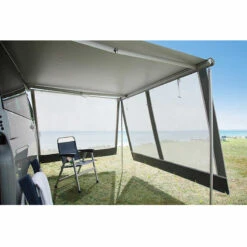 DWT Markisen-Vorderwand Happy Sun Weiß -Campingzelt Im Freien Geschäft M D105031 3