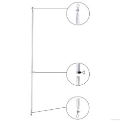 Wigo Rolli Verandastange Alu 25 Mm